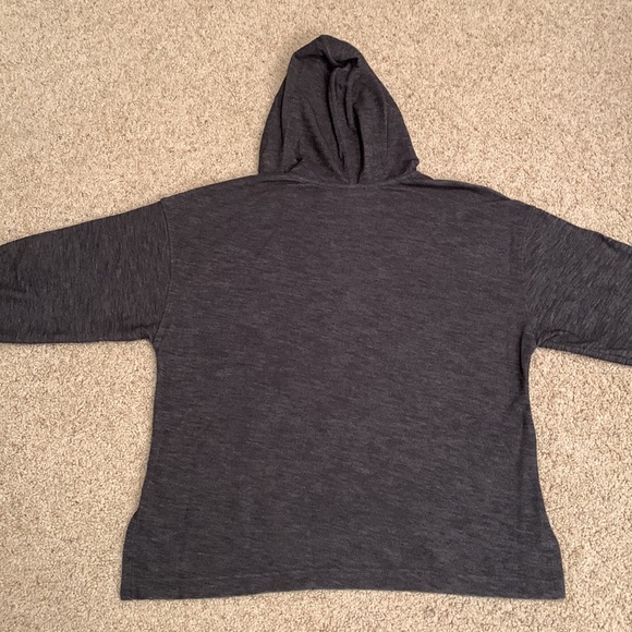 NWOT - Old Navy
Oversized Hooded V-neck Sweatshirt 
Dark Gray (Size S) - Picture 3 of 4